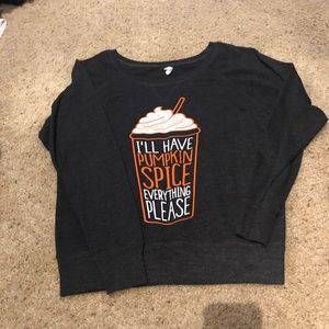 Pumpkin spice sweatshirt
